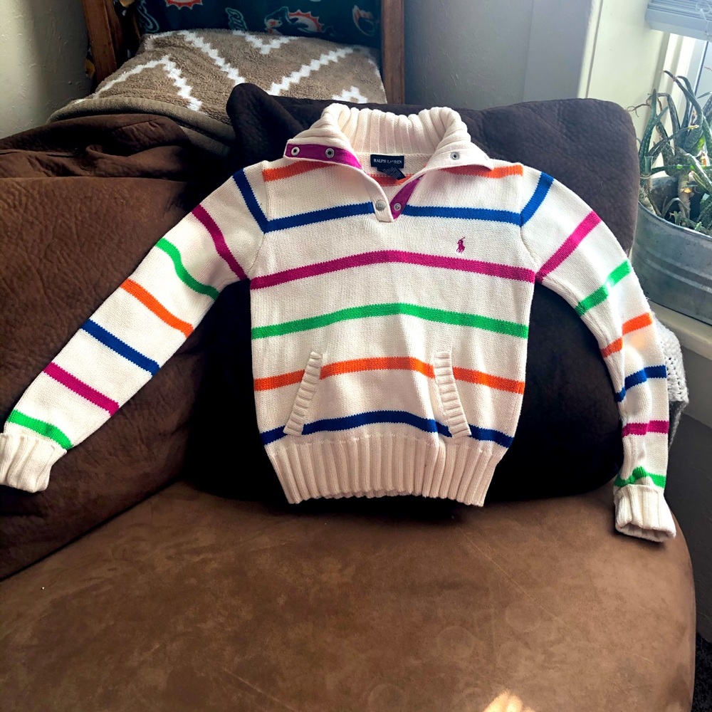 Kids Ralph Lauren 1/4 Button Sweater